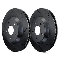 For Toyota Land Cruiser 93-97 ATL Autosports Drilled Front Brake Rotors