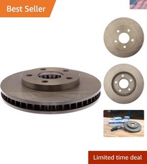 Multi-Alloy Silver Front Brake Rotor | Reduces Noise for Pontiac, Chevy, Buick
