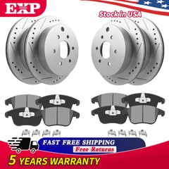 Ceramic Brake Pads And Rotors Front + Rear For CHEVROLET CADILLAC ESCALADE GMC
