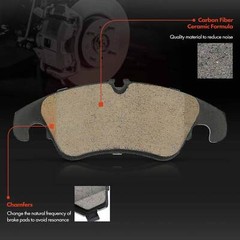 6x Front Disc Rotors & Ceramic Brake Pad for Audi A4 2012-2016 A4 Quattro A5 A6