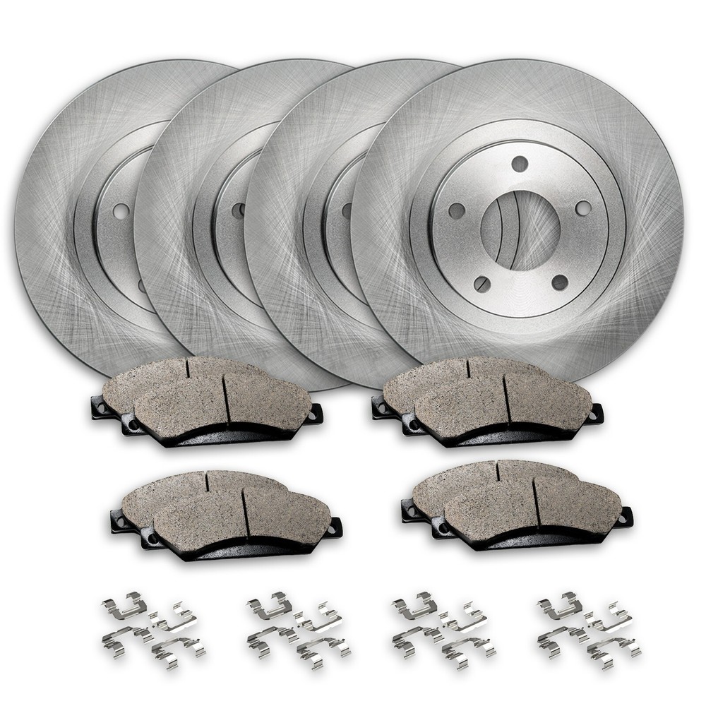 Front & Rear Brake Rotors + Ceramic Pads for 2010-2013 2014 2015 Chevy Camaro