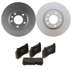SHW Performance Front 350mm Rotors & Hella LowMet Disc Brake Pad Kit for Touareg