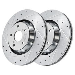 12.76 in Front Drilled Disc Brake Rotors for 2009 2010 2011 – 2016 Toyota Venza
