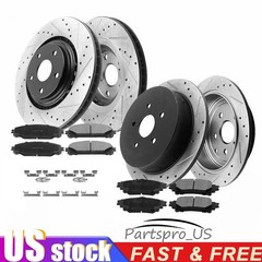 Front Rear Rotors Ceramic Pads for Jeep Compass Dodge Patriot Avenger Caliber