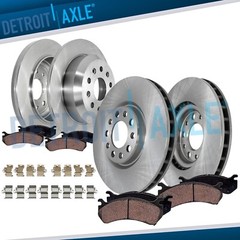 8pc Front Rear Brake Rotors Ceramic Brake Pads Kit for 2018 – 2022 Jeep Wrangler