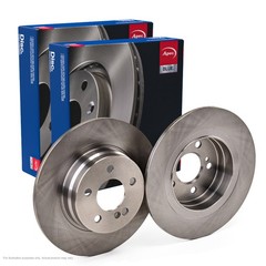 2x APEC Rear Brake Discs for MERCEDES-BENZ C-CLASS 2007-14 300mm Solid SDK6546