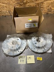 Power Stop Pair of Disc Brake Rotor Rear Drilled Slotted Brake Rotor