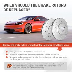 Front + Rear Disc Drilled Slotted Brake Rotors Set for Dodge Dart 2013 2014-2016