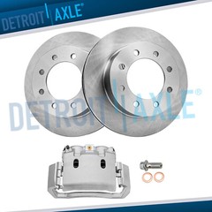 353mm Front Disc Rotors + Left Brake Caliper for Dodge Ram 1500 2500 3500 8 Lugs