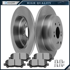 Rear Brake Rotors and Pads For Acura Zdx Mdx Honda Pilot Odyssey EX-L 3.5L