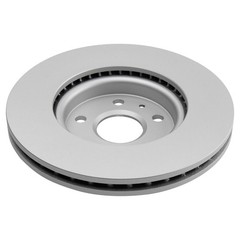 TRQ Front Ceramic Brake Pad & Coated Rotor Kit w/Fluids for Terrain Equinox