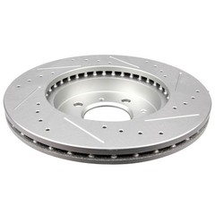 Front Discs Brake Rotors For Honda Civic Fit Insight Drilled & Slotted 2pcs