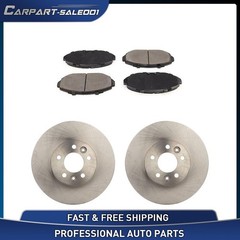 Front Disc Brake Rotors Ceramic Brake Pads for 1998-2002 Ford Crown Victoria