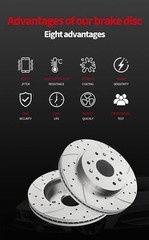 Fit 2006-18 Toyota Rav4 Lexus HS250H Front Rear Drilled Rotors Discs Brake Pads