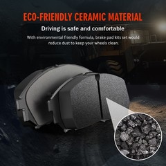11.06 inch Rear Brake Rotors Ceramic Pads For Mazda CX-3 2016 2017 2018