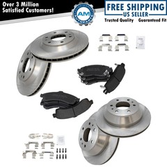 Front & Rear Premium Posi Metallic Brake Pad & Rotor Kit for GM SUV