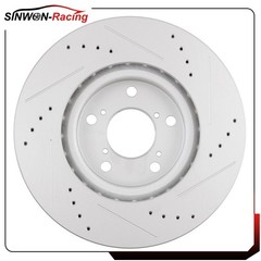 Front&Rear Brake Rotors Drilled Slotted For 2011 2012 2013 2014 Honda Odyssey