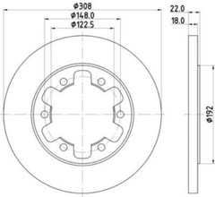 1x GENUINE BREMSEN REAR BRAKE DISC FOR FORD TRANSIT MDC2698 – SAME DAY DISPATCH