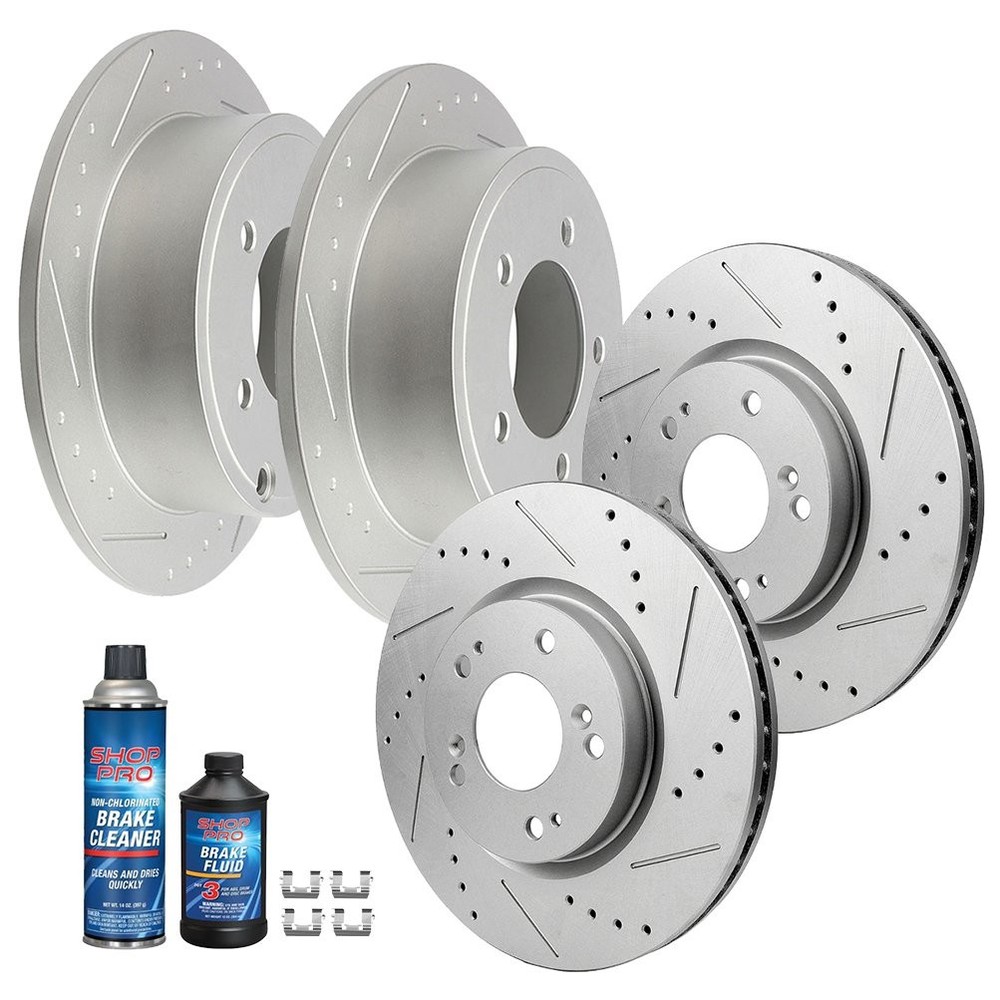 4X Brake Rotors F+R Fit for 2008-2014 Dodge Avenger 2007-2009 2010 Caliber
