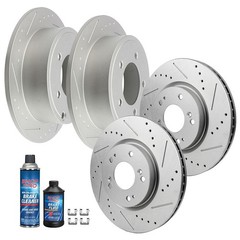 4X Brake Rotors F+R Fit for 2008-2014 Dodge Avenger 2007-2009 2010 Caliber