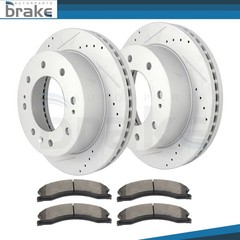 Front Brake Rotors 8 Lugs & Ceramic Pads Fits GMC Sierra 2500 3500 HD (RWD)