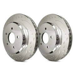 SP Performance Diamond Slot Dimpled & Slotted 1-Piece Brake Rotors