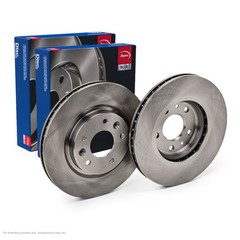 2x APEC Front Brake Discs Fits RENAULT KADJAR (HA_, HL_) 1 96kW/130HP/1598cc