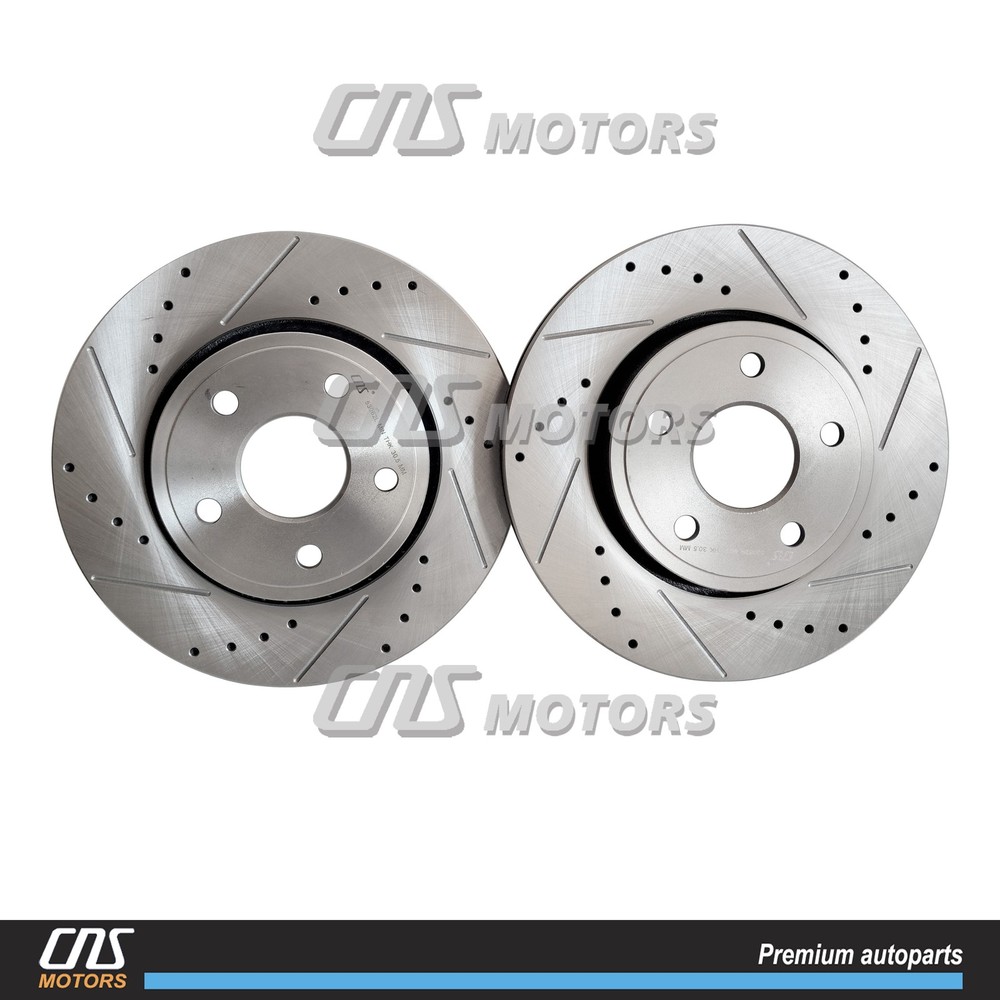 12.99”Front Drilled Disc Rotors for 2011-2020 Dodge Durango Jeep Grand Cherokee