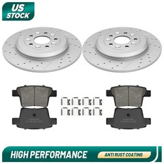 Rear Disc Rotors Brake Pads For Ford Five Hundred Freestyle Taurus Montego Sable