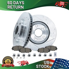 10.83″ Front Drilled Rotors Ceramic Pads for Scion xB 2013 2014 2015