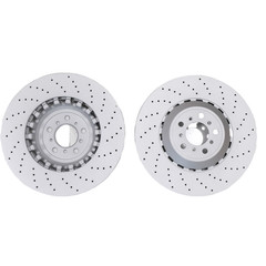 Front drilled brake disc rotor brake pad set for BMW M5 M6 F06 F10 F12 F13