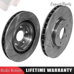 325mm Front Drilled Brake Rotors for Cadillac XLR 2005-2007 Chevy Corvette Pair