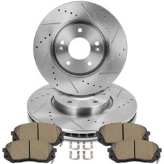 6X Front Brake Ceramic Pads Drilled Rotors Fits Hyundai For Tucson 13 – 15 GAS