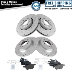 Metallic Pad & Brake Performance Rotor Front & Rear Kit for Volvo