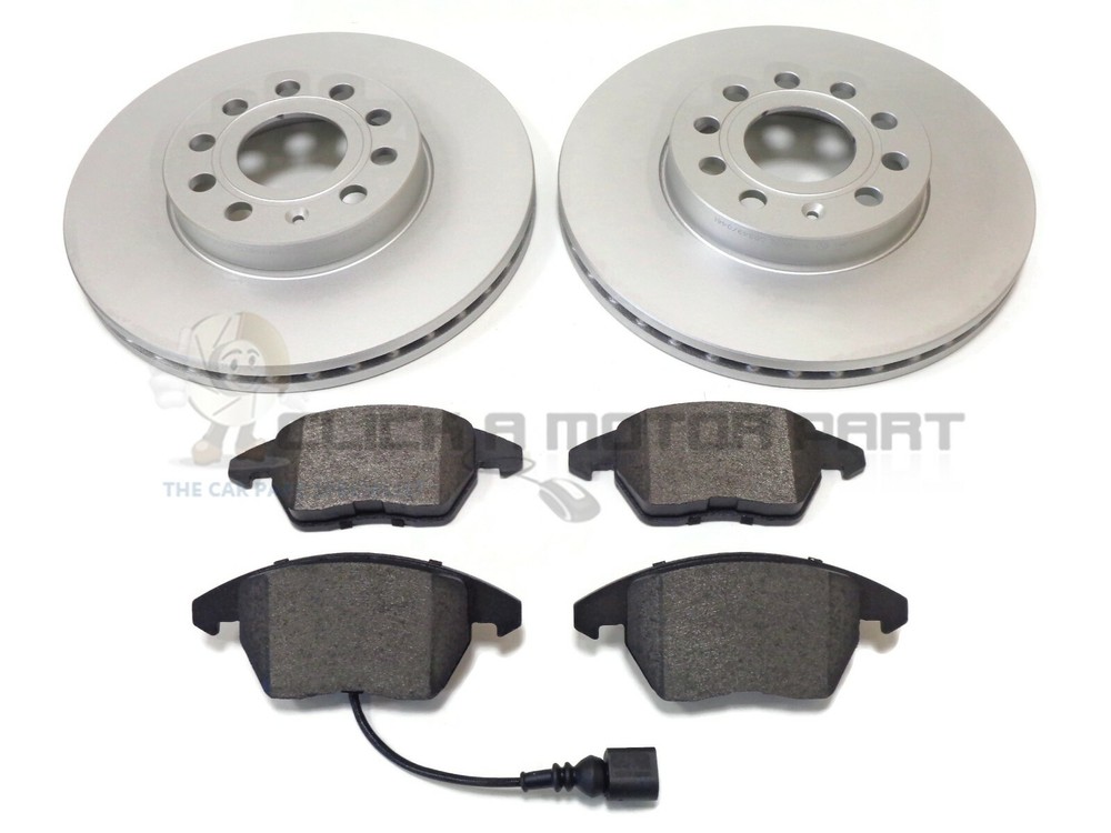 SKODA OCTAVIA MK2 1.9 2.0 TDI 05-12 FRONT BRAKE DISCS & PADS CHECK SIZE 288mm