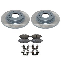 DuraGo Rear Rotor TRW Pro Ceramic Disc Brake Pad Kit For Fusion MKZ Milan Zephyr