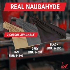Black Horizontal Shifter or Emergency Brake Boot With Real Heavy-Duty Naugahyde