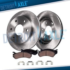 12.8″ (325mm) REAR Disc Rotors + Brake Pads for Chevy Trailblazer SSR GMC Envoy