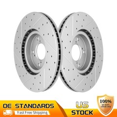 Front Drilled Slotted Brake Rotors for Honda Pilot Acura MDX ZDX 2009 – 2013