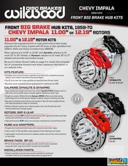 WILWOOD Forged Dynalite Pro Series Front Brake Kit, 12″ Rotors, 1959-1964 Impala