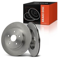 2x Rear Driver & Passenger Side Disc Brake Rotors for Subaru Legacy Outback WRX