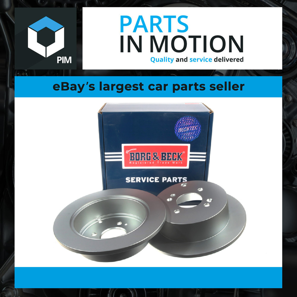 2x Brake Discs Pair Solid fits HYUNDAI ACCENT MC 1.6 Rear 05 to 10 With ABS G4ED