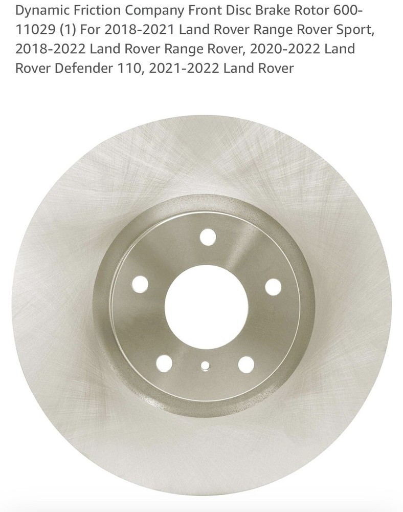 Disc Brake Rotor-HSE Dynamic DFC 600-11029 Land Rover Sport 2018-2022 Defender