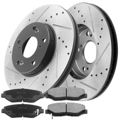 Front Rear Disc Brake Rotors Brake Pads For 2003 2004 2005-2007 Honda Accord C3N