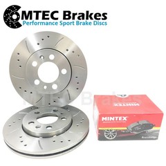 Seat Leon 2.0 Tdi 170bhp 05 – Front Brake Discs & Grooved Drilled Pads