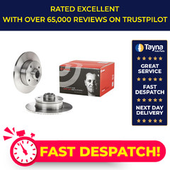 2x Brake Discs Pair Solid fits VW VENTO 1H2 1.9D Rear 91 to 98 226mm Set Brembo