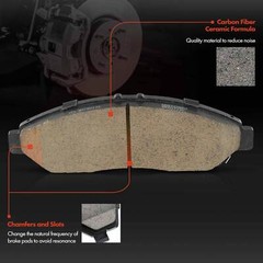 Front Drilled Brake Rotors &Ceramic Brake Pads for Honda Pilot Acura MDX 17-2020