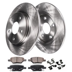 For CHEVROLET IMPALA Brake Rotor Disc Rear 2011 2012 2013 Disc Set Direct Fit