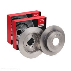 2x APEC Rear Brake Discs Fits HYUNDAI TUCSON (TL, TLE) 100kW/136HP/1598cc