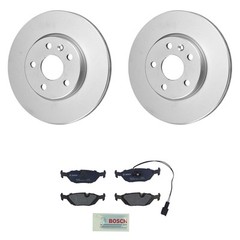 Bosch Rear 284mm Quietcast Rotors Semi-Met Disc Brake Pad Kit For E28 528e 535i